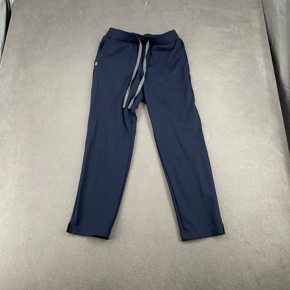 Figs Navy Blue Scrub Pants 1001692 Drawstring Elastic Waist Straight Leg Mens S